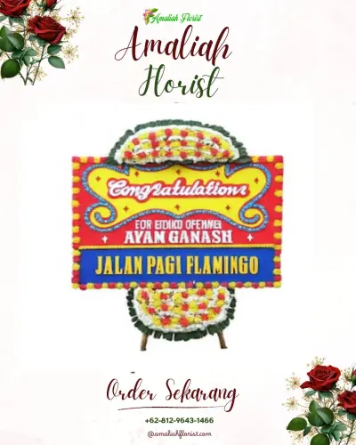 Bunga Papan Congratulation di Penanae